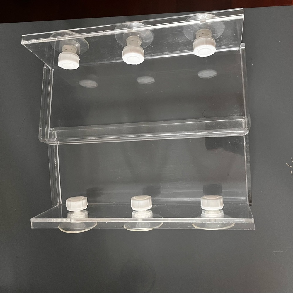 Clear Suction Cup Shelves (2 of them)